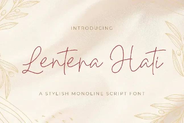 Lentera Hati font