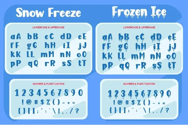 Snow Freeze font