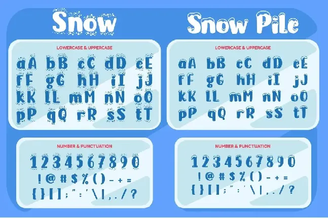 Snow Freeze font