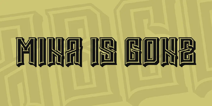 Mina is gone font