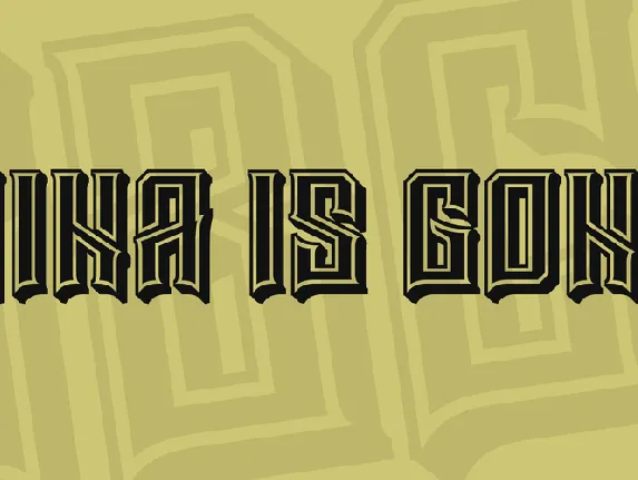 Mina is gone font