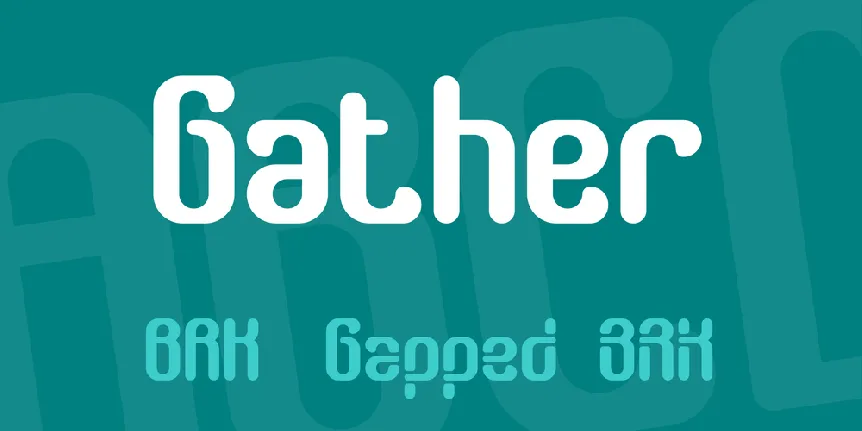 Gather font