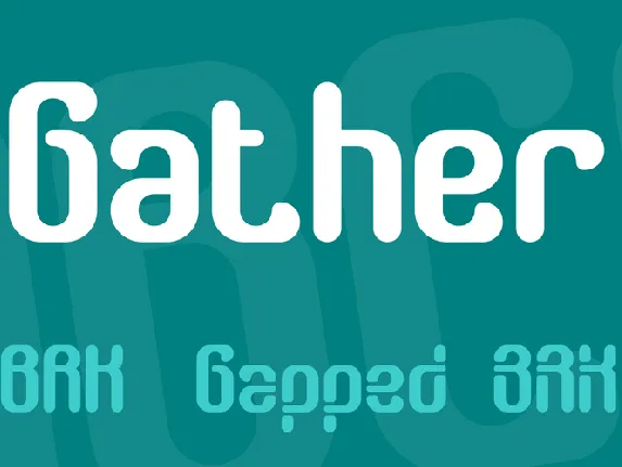 Gather font