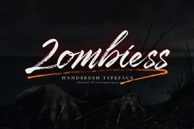 Zombiess Brush font