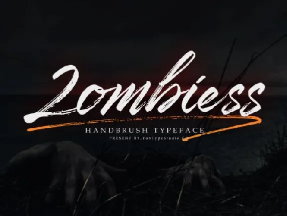 Zombiess Brush font