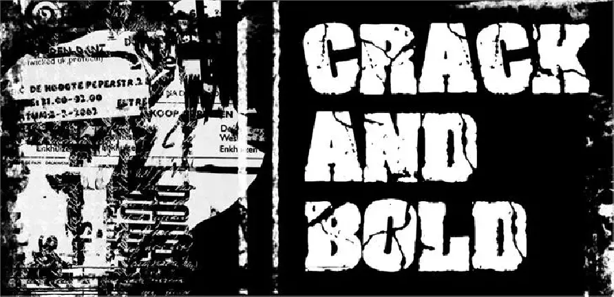 Crack and Bold font