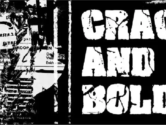 Crack and Bold font