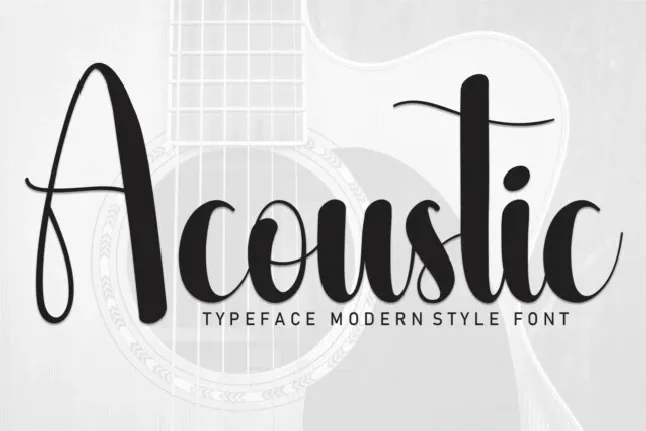 Acoustic Script font