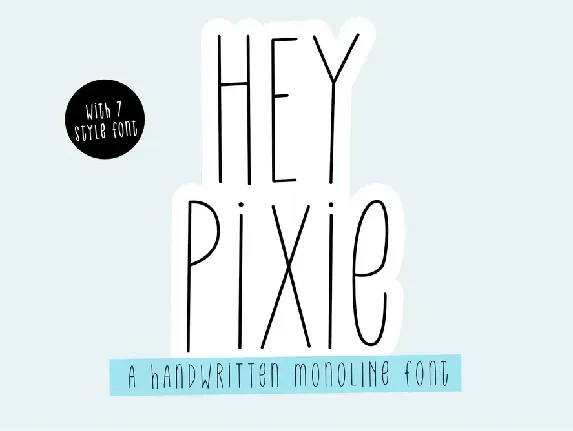 HeyPixie font