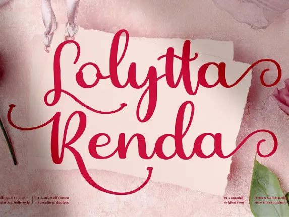 Lolytta Renda font