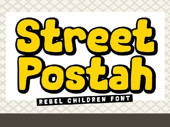 Street-Postah font