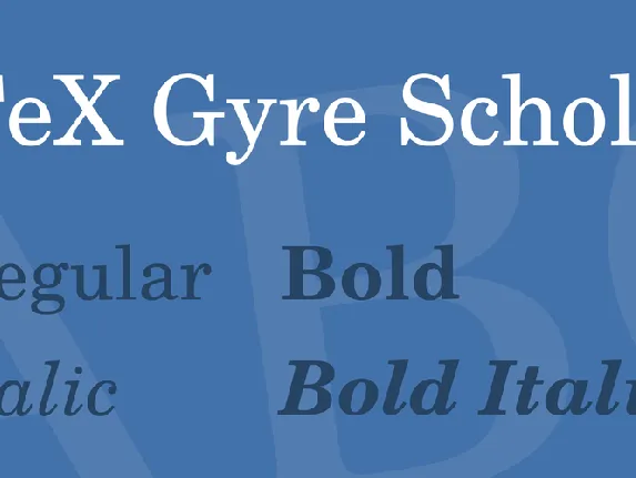 TeX Gyre Schola font