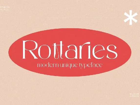 Rottaries font