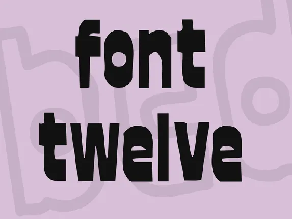 font twelve