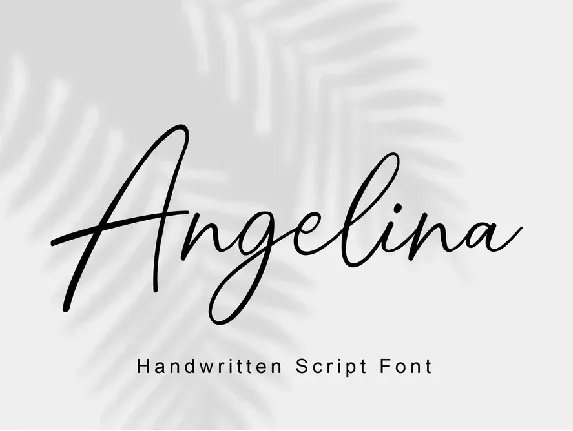 Angelina Handwritten Typeface font