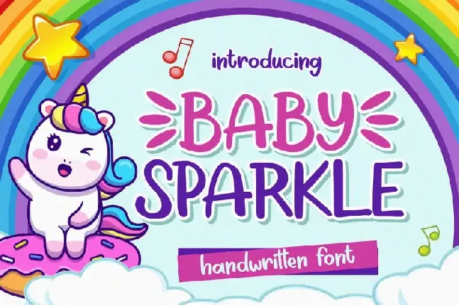 Baby Sparkle Display font