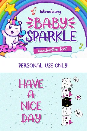 Baby Sparkle Display font