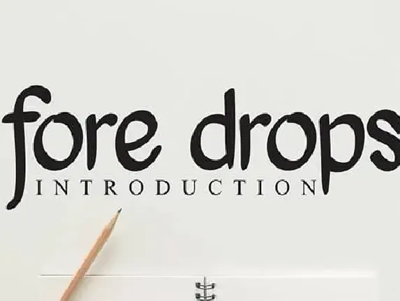 Fore Drops Script font