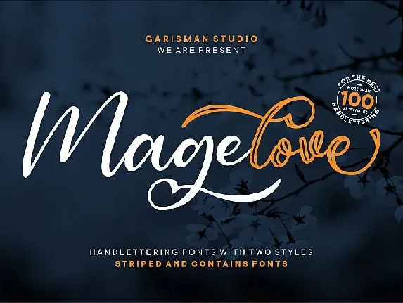 Magelove Handlettering font