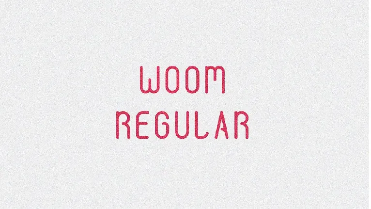 Woom Typeface font