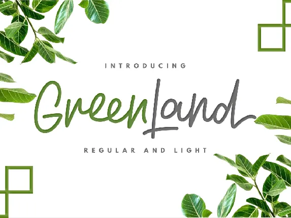 Greenland font