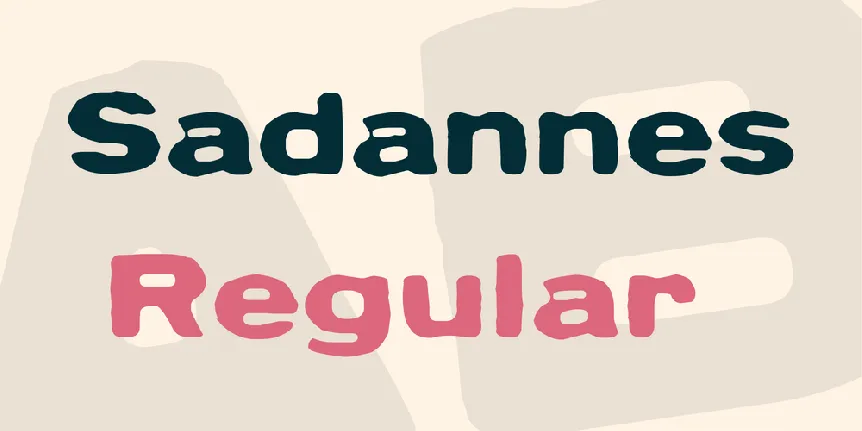 Sadannes font