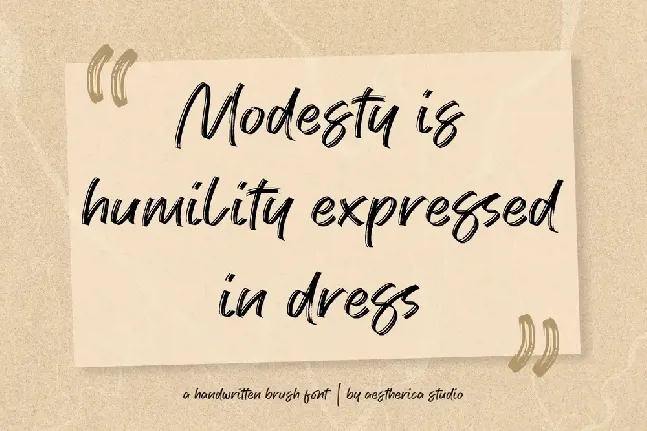 Modesty font