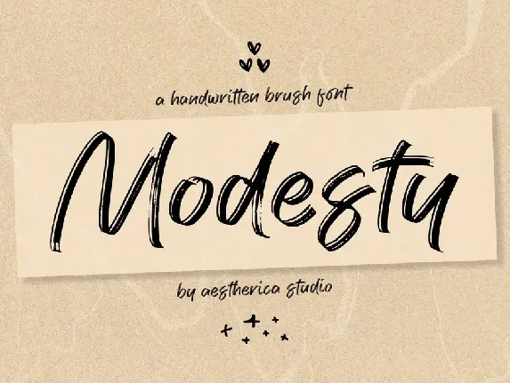 Modesty font