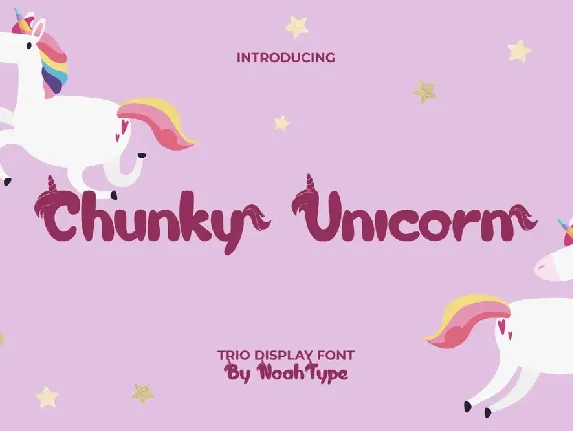 Chunky Unicorn font