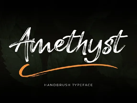 Amethyst Hand Brush font