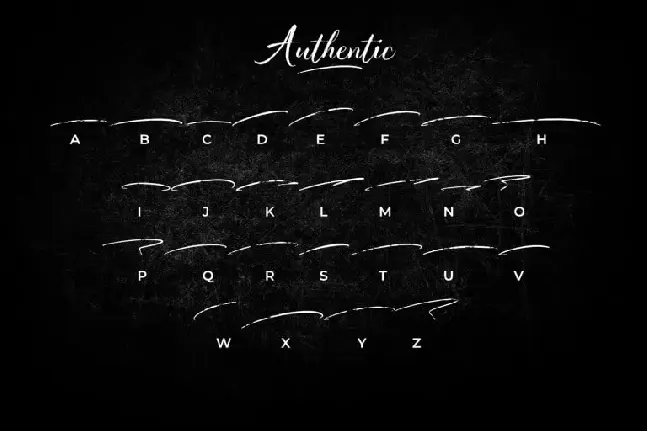 Authentic Brush font