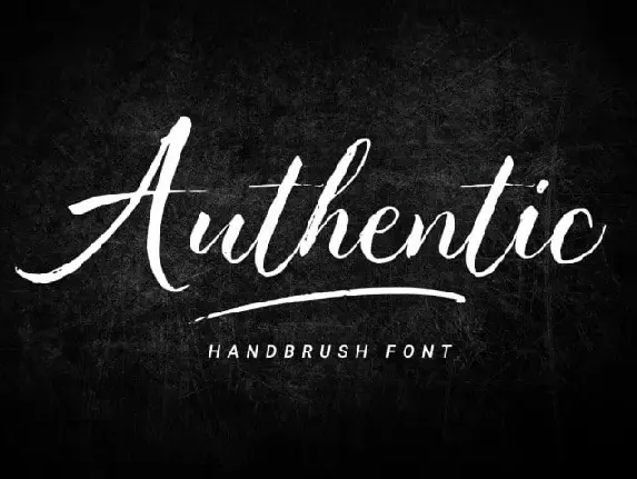 Authentic Brush font