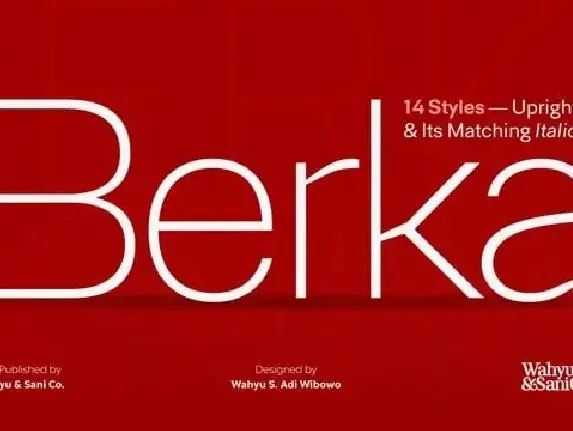 Berka Sans Serif font