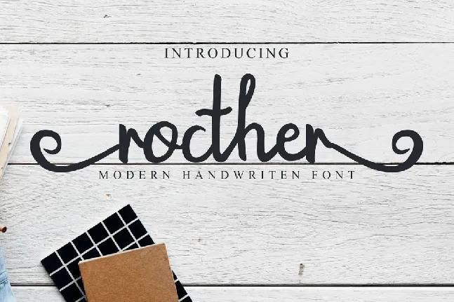 Rocther Script font