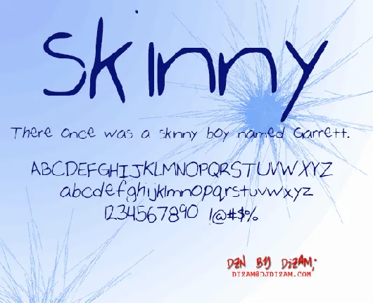 SKINNY font