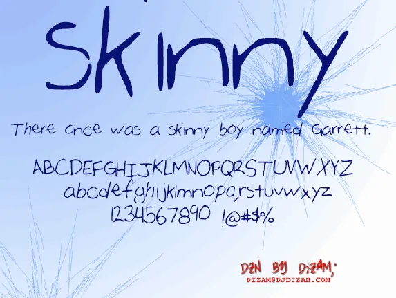 SKINNY font