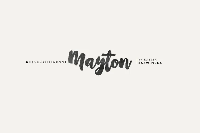 Mayton Brush Script Free font