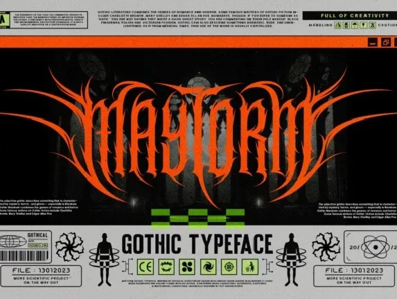 Maytorm font