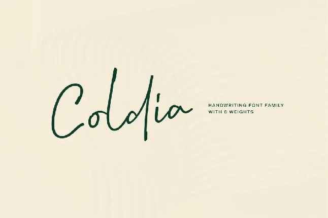 Coldia font