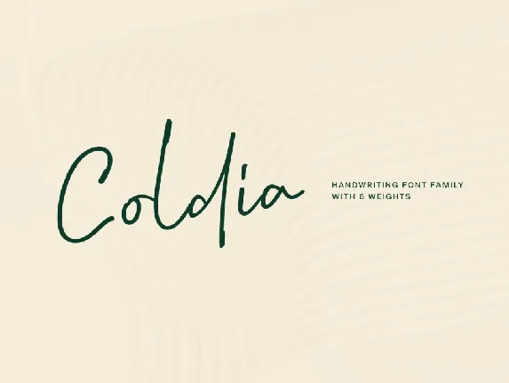 Coldia font