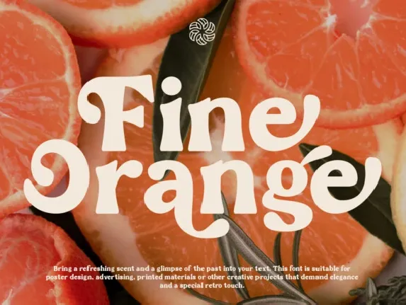 Fine Orange font