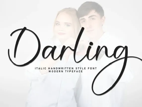 Darling Calligraphy Typeface font