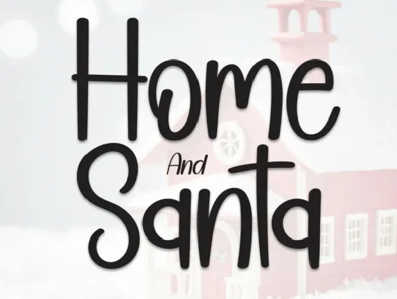 Home And Santa font