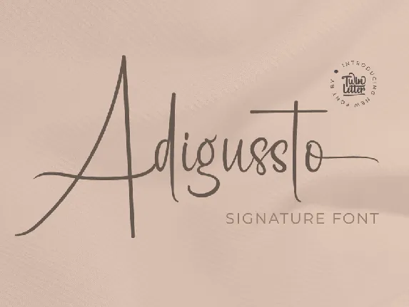 Adigussto font