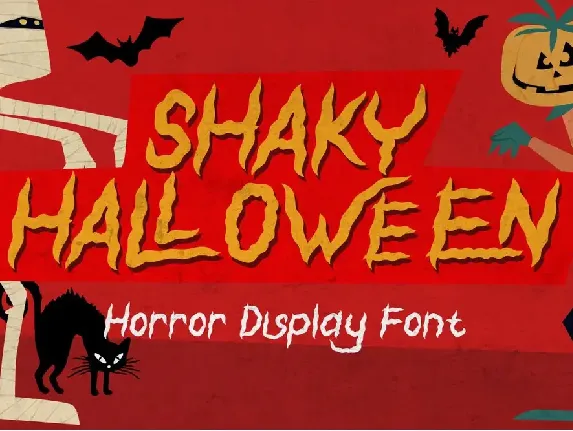 Shaky Halloween font