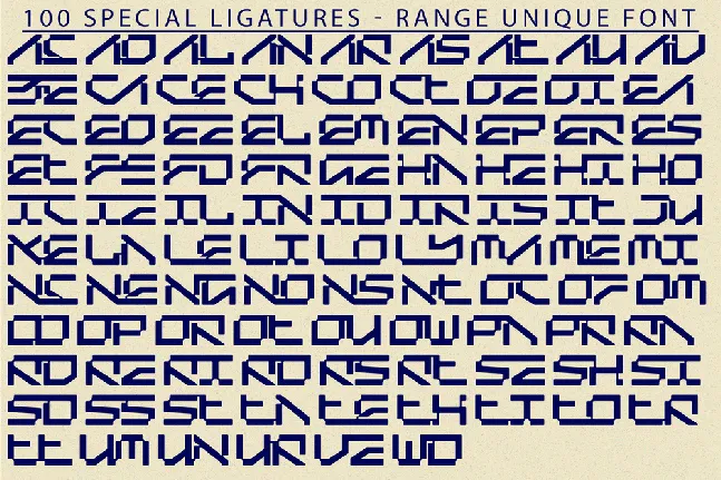 Range Unique Demo font