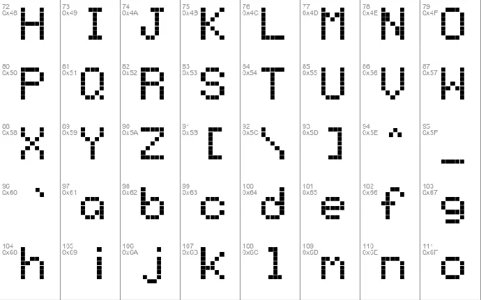 NinePin font