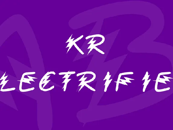 KR Electrified font