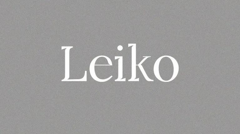 Leiko Serif font