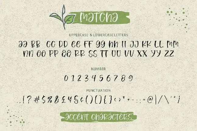 Matcha font